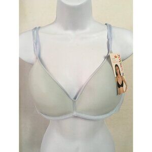 Joyspun Bra Women Size 36D Light Blue Scoop Spacer Underwire Back Close New